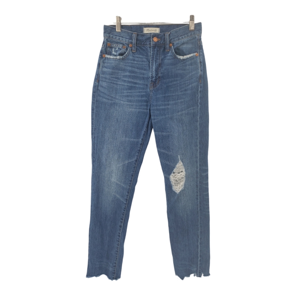 Madewell The Perfect Summer Jean Size 25 Distressed 100% Cotton